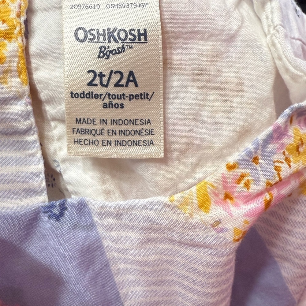 OshKosh B'gosh Blue and Yellow Patchwork Dress - Picture 3 of 6
